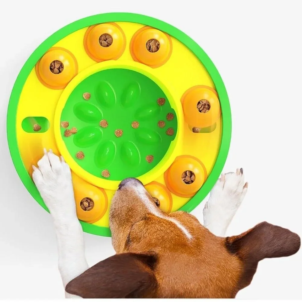 Slow Feeder Dog Bowl (Green). A081
